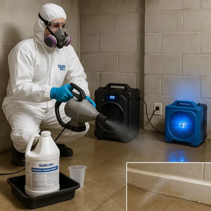 Sanitization and Odor Removal process in Corrigan, TX